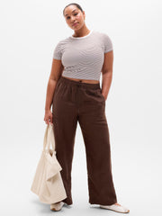 Retreat Linen High Rise Wide Leg Pant