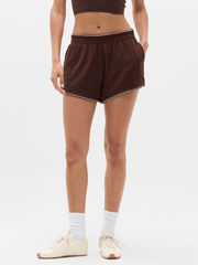 Airy Cotton Terry Mid Rise Picot Shortie