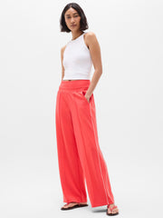 Venice High Rise Track Stripe Wide Leg Pant