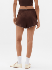 Airy Cotton Terry Mid Rise Picot Shortie